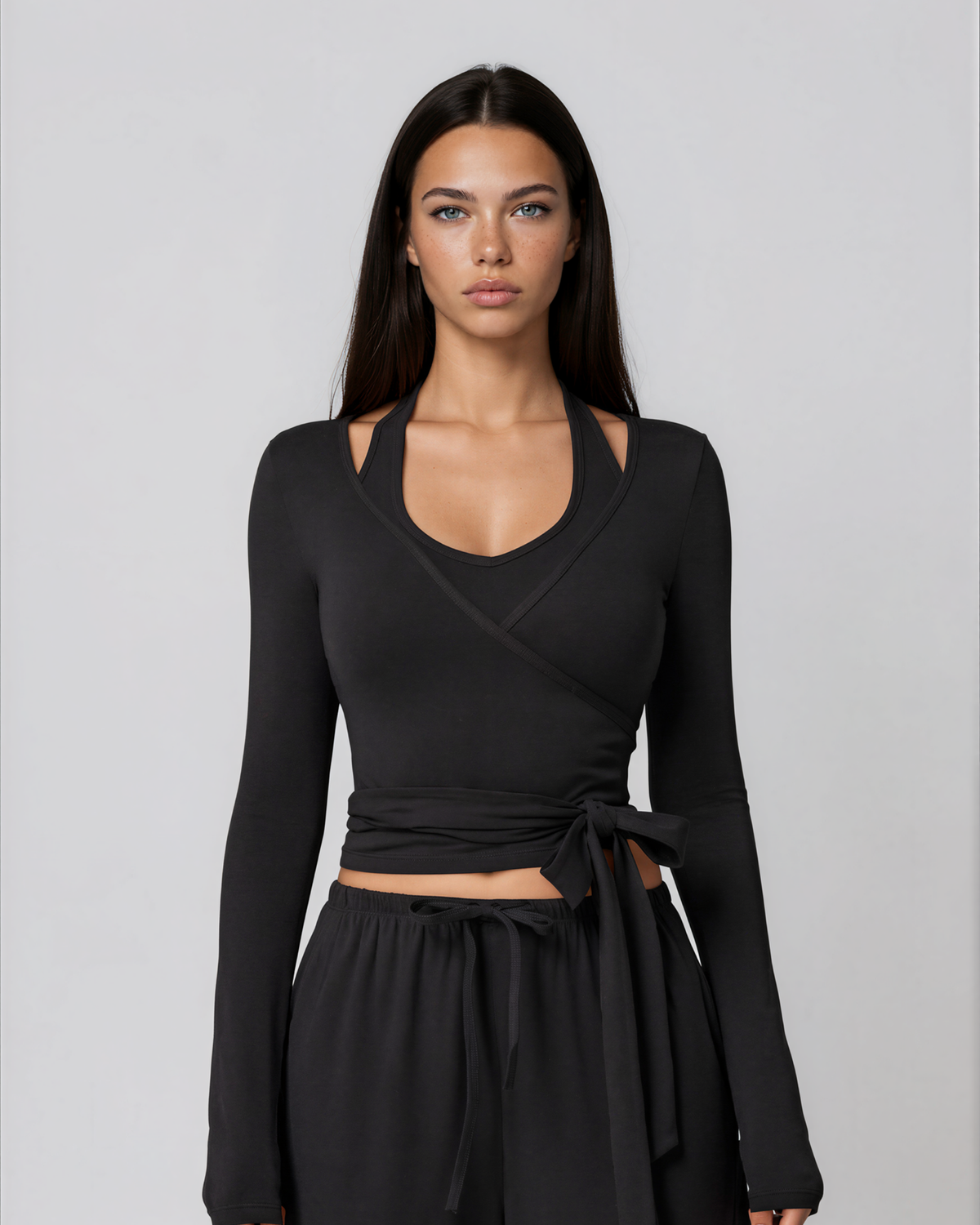 Poise Wrap Top